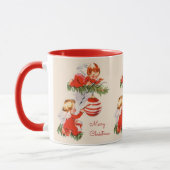 Des anges décorent la Mug des arbres de Noël (Gauche)