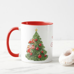 Des anges décorent la Mug des arbres de Noël