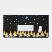 Des arbres couverts de neige dans la lueur des éto (Clavier et souris)