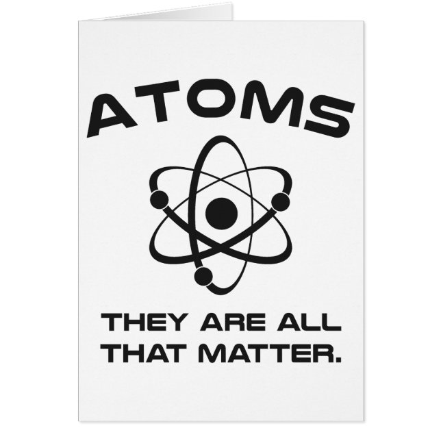 Des atomes ils sont tout ce qui importent (Devant)