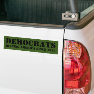 Des autocollants anti-démocrates 
