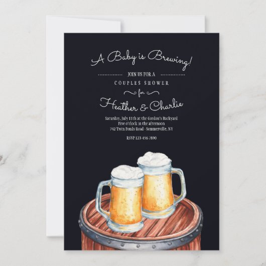 Des bières sur invitation à la pêche (Devant)