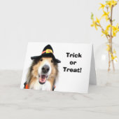 Des bonbons ou un sort ! Cartes de Halloween (Fleur jaune)