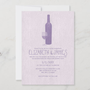 Des bouteilles de vin officielles Invitations de m