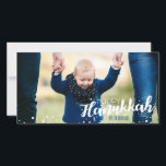 Des bulles de neige heureux Carte photo Hanoukka<br><div class="desc">Belle et élégante Snow Bubbles Happy Hanoukka Carte photo est parfait pour votre carte d'envoyer cette saison de vacances. A des accessoires assortis.</div>