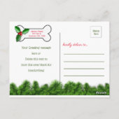 Des cartes de Noël de chien (Dos)