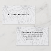 Des Cartes de visite Parfaits Pour Les Fleuristes (Devant / Derrière)