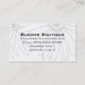 Des Cartes de visite Parfaits Pour Les Fleuristes (Dos)