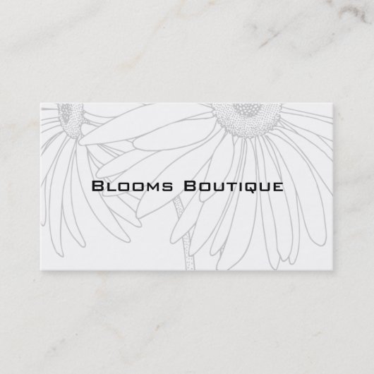 Des Cartes de visite Parfaits Pour Les Fleuristes (Devant)