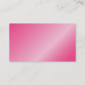 Des cartes de visite roses brillants, métalliques  (Dos)