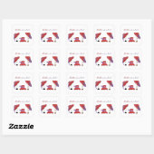 Des Casquettes rouges me font sourire Stickers (Feuille)
