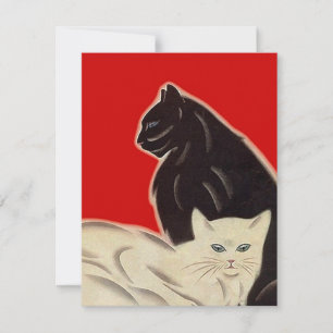 Des chats de style Art déco ~Toute invitation à un