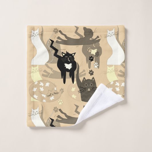 Des chats si différents. ensemble de serviettes d (Gant de toilette)