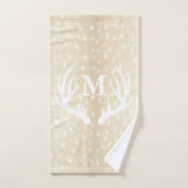 Des colporteurs de cerfs blancs rustiques pointent (Serviette à main)