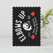 Des Coudes ! Carte de vœux simple (Debout devant)