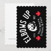Des Coudes ! Carte de vœux simple (Devant / Derrière)
