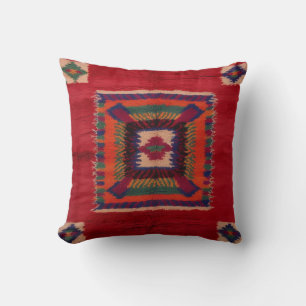 Des Coussins authentiques de Kilim Rouge pour un l