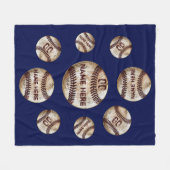 Des couvertures de baseball personnalisées Vintage (Devant (Horizontal))