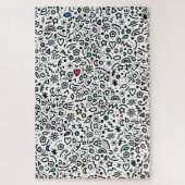 Des Doodles ! Pops of Color ! Puzzle difficile (Vertical)