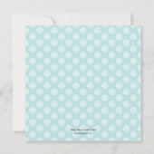 Des Dots Délicieux Invitation Baptême/Christening (Dos)