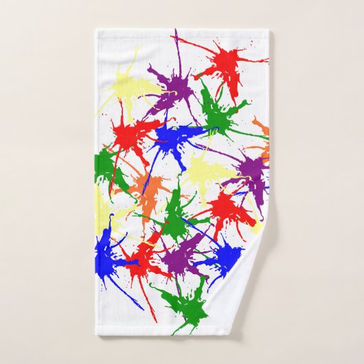 Des éclaboussures colorées (Serviette à main)