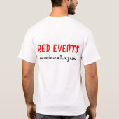Des ÉVÉNEMENTS ROUGES nous obtenons ce T-shirt (Dos)