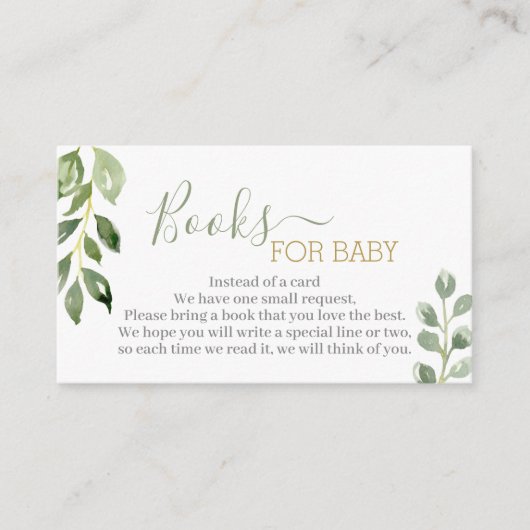 Des feuilles de verdure apportent une carte de liv (Devant)