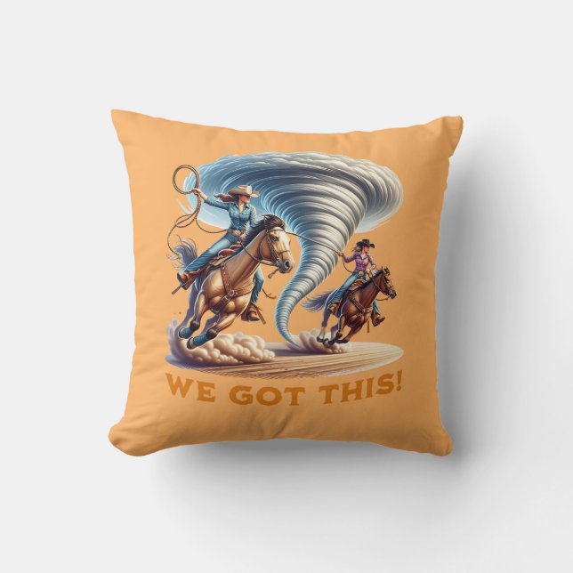 Des filles à la tornade Coussin "Nous avons compri (Recto)