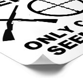 Des filles cool Comme Chasse Drôle Poster Chasse (Coin)