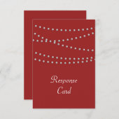 Des fils de perles en rouge RSVP (Devant / Derrière)