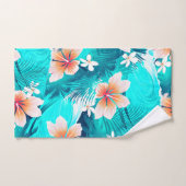Des fleurs d'Hibiscus sur la plage (Serviette à main)