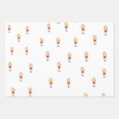 des fleurs et un jeu de papier d'emballage ami (Devant)