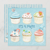 Des gâteaux sucrés - C'est une fête ! Invitation (Devant / Derrière)