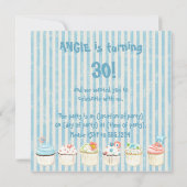 Des gâteaux sucrés - C'est une fête ! Invitation (Dos)