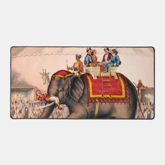 Des Hommes Accompagnent Un Acte De Cirque Avec Un  (Recto)