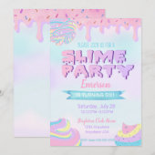 Des invitations à la fête d'anniversaire bidon, go (Devant / Derrière)