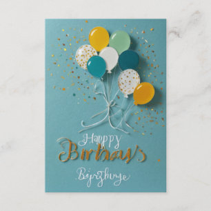 Des invitations d'anniversaire de qualité ! Carte 