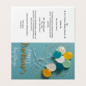 Des invitations d'anniversaire de qualité ! Carte (Outside Unfolded)