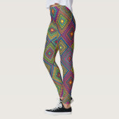 Des leggings colorés présentent un motif géométriq (Gauche)