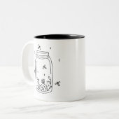 Des lucioles dans une tasse de café en pot (Devant gauche)