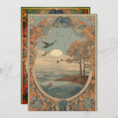 "Des modèles de cartes de voeux frais et fabuleux  (Devant / Derrière)