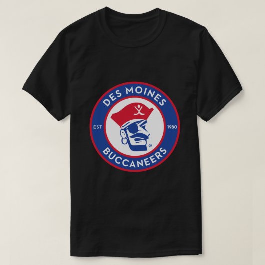 Des Moines Buccaneers Classic T-Shirt (Design devant)