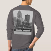 Des Moines en T-shirt en b&w (Dos)