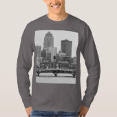 Des Moines en T-shirt en b&w (Devant)