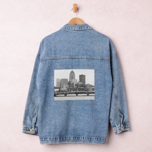 Des Moines in zwart-wit Denim Jacket (Hangar)