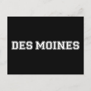 Des Moines Iowa Briefkaart