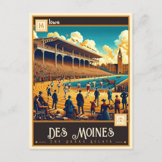 Des Moines, Iowa |  Briefkaart (Voorkant)