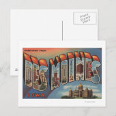 Des Moines, Iowa (Capital Building) Briefkaart (Voorkant / Achterkant)