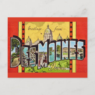Des Moines Iowa Carte Postale Ancienne