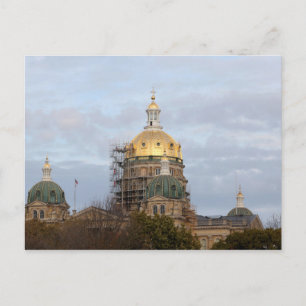 Des Moines, Iowa - Hoofdgebouw Briefkaart